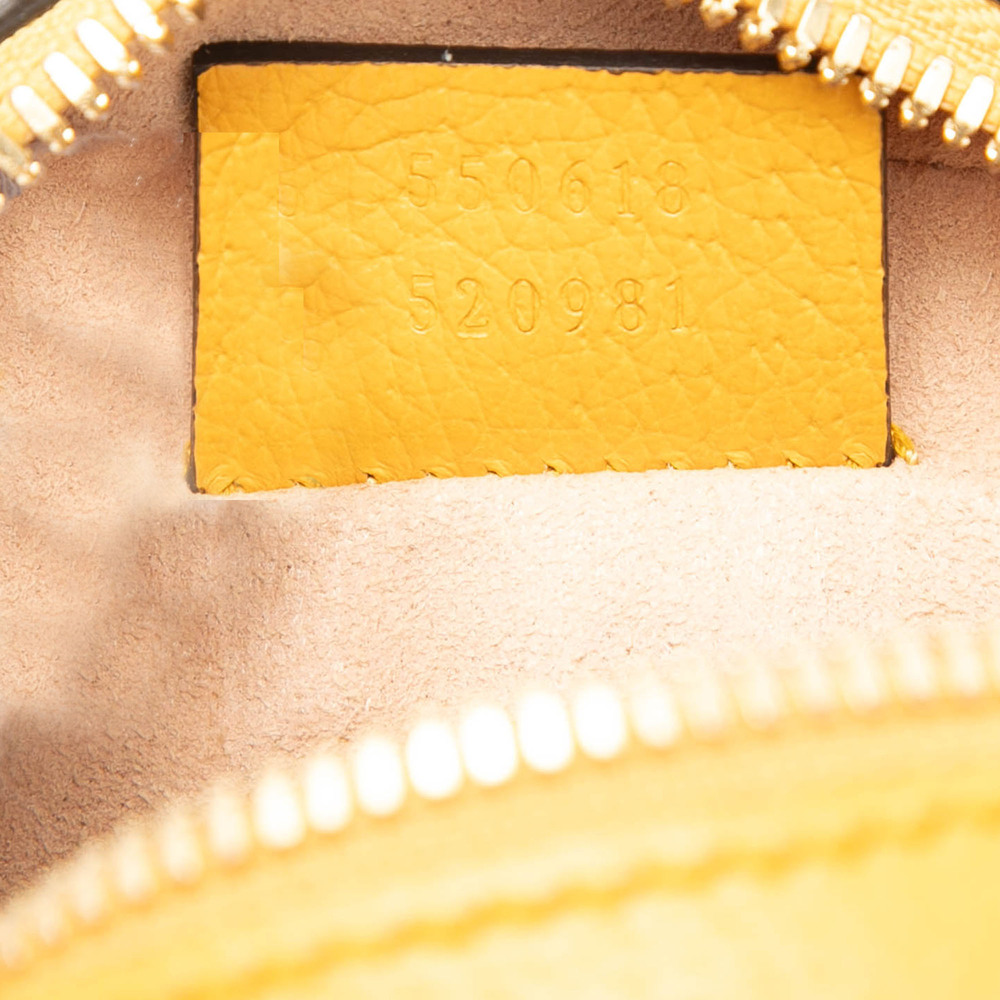 Pre-Loved Gucci Mini GG Supreme Flora Ophidia Round Crossbody - Picture 6 of 7